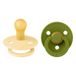 BIBS Colour Fopspeen Latex Pale Butter/Wasabi 0-6mnd 2st