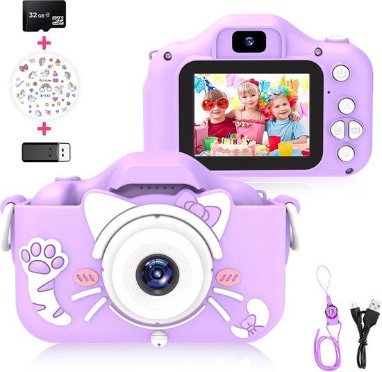 Ilona Digitale Kindercamera HD 1080p - Paars
