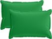 vidaXL - Housse de coussin - 2 pièces - BOIS - Vert - 40 x 60 cm - Polyester