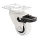 WAGNER design yourself - 3C - Roue pivotante - blanc, roulement doux, diamètre Ø 25 mm, frein, capacité de charge 12 kg