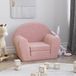Maison Exclusive Canapé-lit enfant, rose, tissu peluche doux