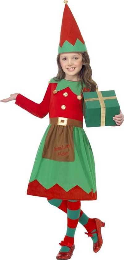 Vegaoo Verkleedpak Elf voor meisjes Kerst - Kinderkostuums - 104-116
