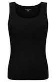 SCHIESSER Hemdje Dames Zwart Effen Invisible Soft Warming