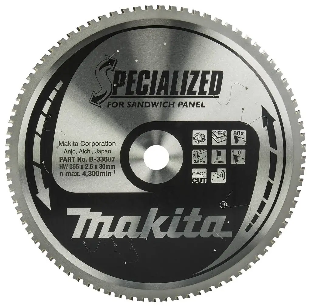 Makita B-33607 Cirkelzaagblad Sandwichpaneel | Mtools