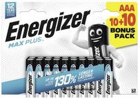 Energizer Max Plus AAA batterij (potlood) Alkaline 1.5 V 20 stuk(s)
