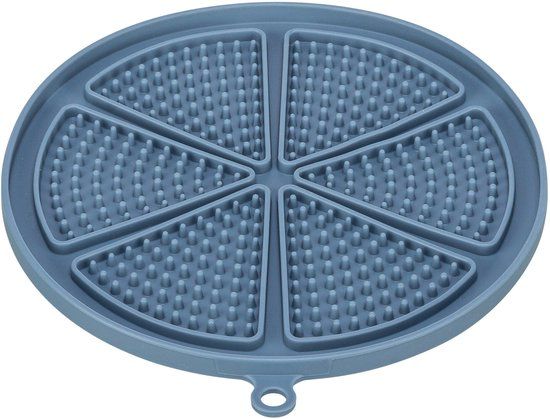 Trixie Lick'n'Snack Mat met Zuignappen Siliconen Blauw 18 cm