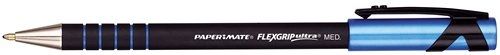 Paper Mate Flexgrip Ultra Balpen - Blauw - Medium - 12 stuks