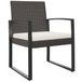 VidaXL Chaise de jardin Siège rembourré Polyester Marron, Crème, Blanc