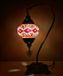 Halay Turkse lamp - tafellamp met mozaïek bol 12 cm - 1 stuk - multicolour en handgemaakt glas
