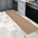 OEM Antislip keukenmat, 44x180 cm, wasbaar, beige