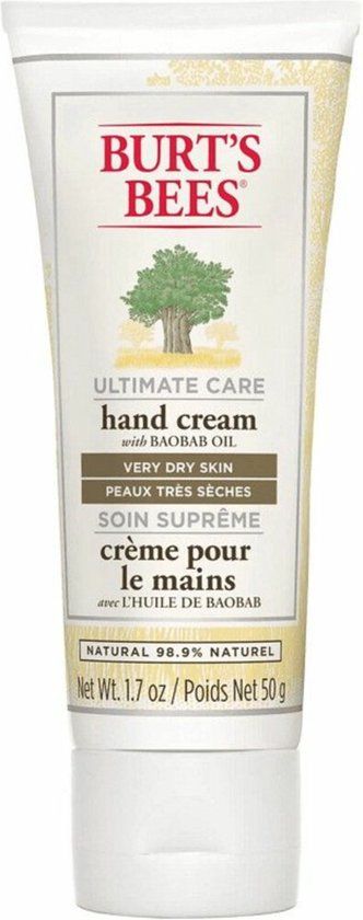 Burts Bees Handcreme Ultimate Care 50 gr - Lotion for Dry, Combination, and Dehydrated Skin - Baobab Scent
