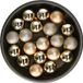 Krist+ Artesania Cerd Christmas Decoration kerstballen - 20x - 6 cm - champagne - kunststof - kerstversiering