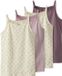 NAME IT NKFSTRAP TOP 4P AOP NOOS Fille Débardeurs Buttercream Coton/Élasthanne Col rond Sans manches Taille 98 (Lot de 4)
