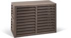 Evolar WPC Housse de climatisation Noyer Gris XS