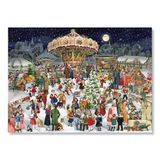 Coppenrath A3-Wand-Adventskalender - Nostalgischer Weihnachtsmarkt