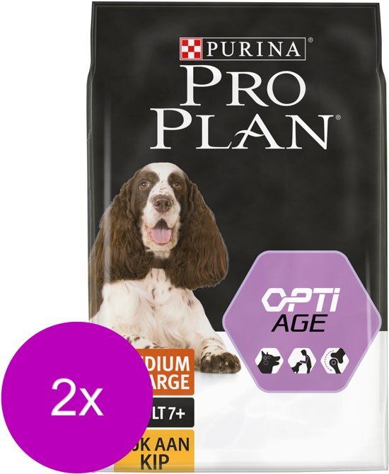 PRO PLAN Dog Adult Senior Medium Large - Hondenvoer - 2 x Kip 3 kg