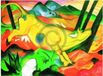 Your Decoration B.V. Kunstdruk Franz Marc - Gelbe Kuh 80x60cm