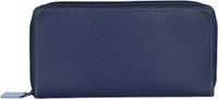 Mywalit Grote dubbele ritssluiting portemonnee leer 18 cm - Dames - Horizontaal - royal