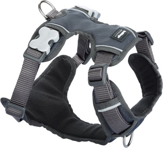 Red Dingo Padded Harness 56 tot 80 cm DH-PH-GY-LG grijs
