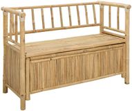 vidaXL Tuinkast bank 110 x 47 x 80 cm bamboe naturel rechthoekig