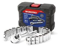 WORKPRO 24PC Socket Set 3/8" Ratchet Drive Sockets