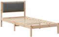 vidaXL Bedframe Donkergrijs Massief Grenenhout 90 x 190 cm