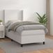 Maison Exclusive - Lit boxspring avec matelas, blanc, 90x190 cm, similicuir