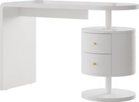 Vicco Lara Kaptafel – 120 cm met 2 laden Wit