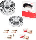 Teufel 5.1 home cinema kabelset - Topklasse kabelset 50m² Performance C4545S - wit