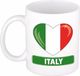 Bellatio Decorations Hartje Italie mok / beker 300 ml
