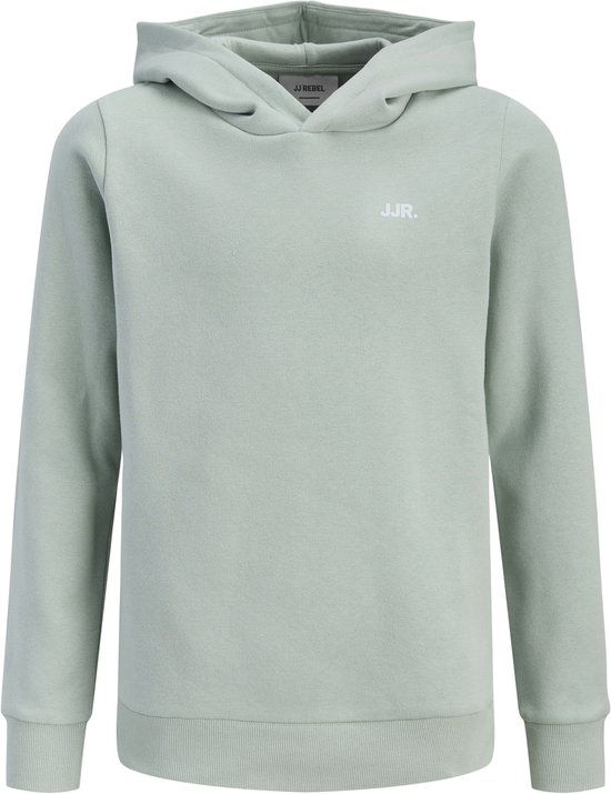 JJ REBEL JUNIOR JACK&JONES JREBREBEL LOGO SWEAT HOOD NOOS JNR Jongens Sweater 164 Aqua Gray