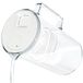 Wessper Waterfilterkan met LED-indicator, 3 Liter, Water Karaf met Filter patroon, Glazen Water Filter Kan, Water Filter BPA-vrij “BPA FREE”, Wit