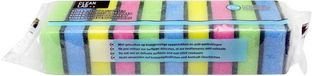 Aqualine Schuurspons ft 9 x 6 x 3 cm | Pak van 10 stuks