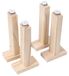 Pieds de meuble réglables en bois, set de 4