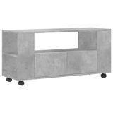 VidaXL Tv-meubel 102x34,5x43 cm bewerkt hout betongrijs