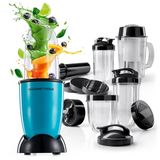 GOURMETmaxx Mr. Magic Power Pro Mixer 400 Watt | Smoothie Maker met to go deksel | Blender met mixbeker & vershouddeksel voor het bewaren | Blender met accessoireset XL voor shakes, smoothies etc.