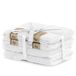 Set Bamby White Set van 6 katoenen handdoeken wit 50 x 100 cm 2 badhanddoeken 70 x 140 cm bamboe absorberend antibacterieel