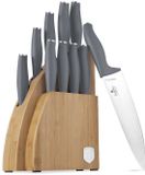 BerlingerHaus Set de couteaux avec support BAMBOO, 10 pièces, Collection Aspen