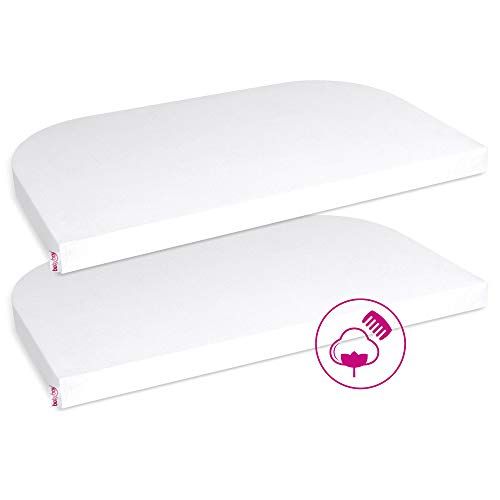 babybay Jersey hoeslaken dubbelpak wit