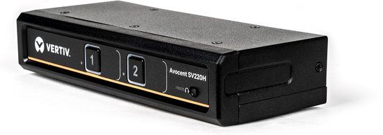 Vertiv Avocent SwitchView SV220H-201 - KVM Switch - 2-poorts - HDMI - Zwart
