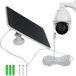 Merkloos Zonne-energie Oplader - Paneel Camera - Continue Stroom - Weerbestendig Ontwerp - 20W Vermogen - Zwart