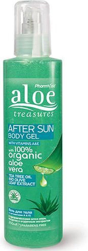 Pharmaid Aloe Treasures Aftersun Body Gel 250ml - 100% Active Bio Aloë Vera