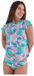 Hurley Java Tropical Rash Guard à manches courtes Multicolore XS Femme