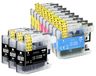 Brother 12 cartouches d'encre LC123XL/LC121XL pour imprimantes Brother