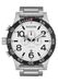 Nixon 51-30 Chrono herenhorloge 51 mm zilver wit, kwarts chronograaf met roestvrijstalen behuizing en roestvrijstalen armband, 30 bar waterdicht, A1389-5371-00