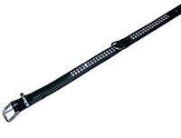 Nobby Halsband Crystal met 2 rijen Swarovski elementen, rood, 42-47 cm