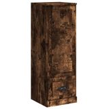 vidaXL Hoge kast, 36x35,5x103,5 cm, bewerkt hout, gerookt eikenkleurig