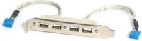 StarTech.com USBPLATE4 kabel-connector