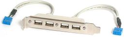 StarTech.com USBPLATE4 kabel-connector