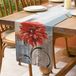 Luxe nappe - moderne fleurs en orange et gris